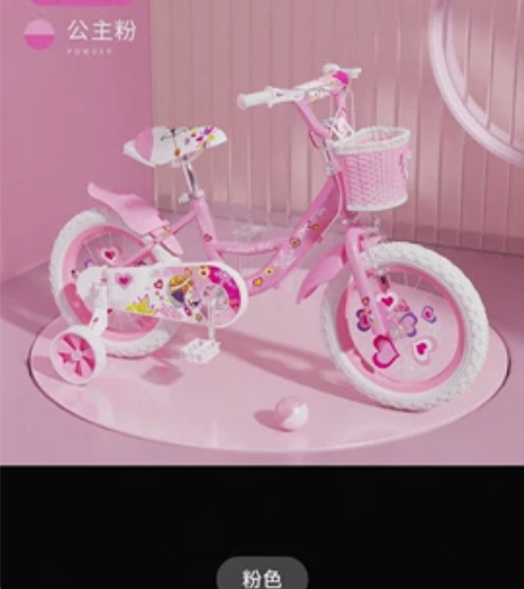 女童自行车 凤凰 没骑过几次，轮子都没怎么...