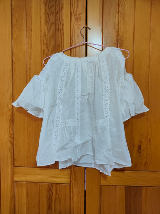 夏装上衣短袖露肩蕾丝衫娃娃衫韩版宽松大码时...