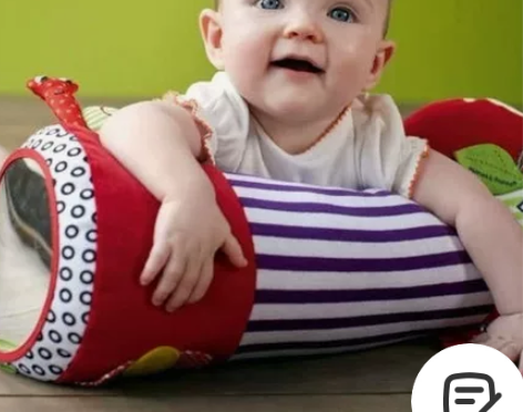 英国M家 音乐辅助学爬行滚筒布料宝宝练习爬...