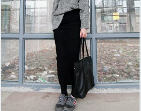 [转卖]秋冬季新款一步裙高腰铅笔裙超长款包...