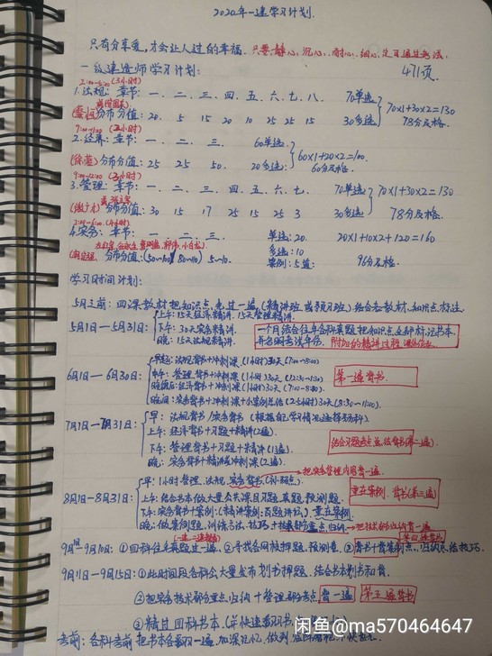 一建学习笔记电子影像,已考过,把笔记送给需...