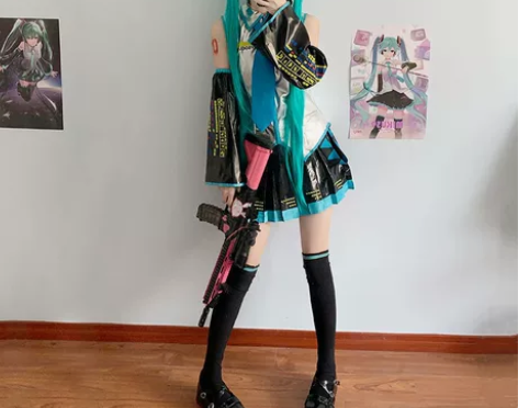 初音未来cos服miku初音公式服cosp...