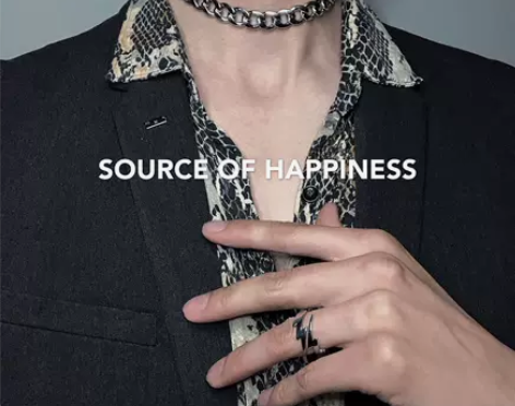 古巴项链配饰不掉色暗黑人嘻哈朋克贴颈脖粗条...