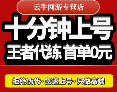 代练十分钟上号首单免费王者荣耀代打排位上分...