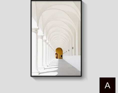 【狂欢价】摄影建筑装饰画客厅现代简约玄关画...