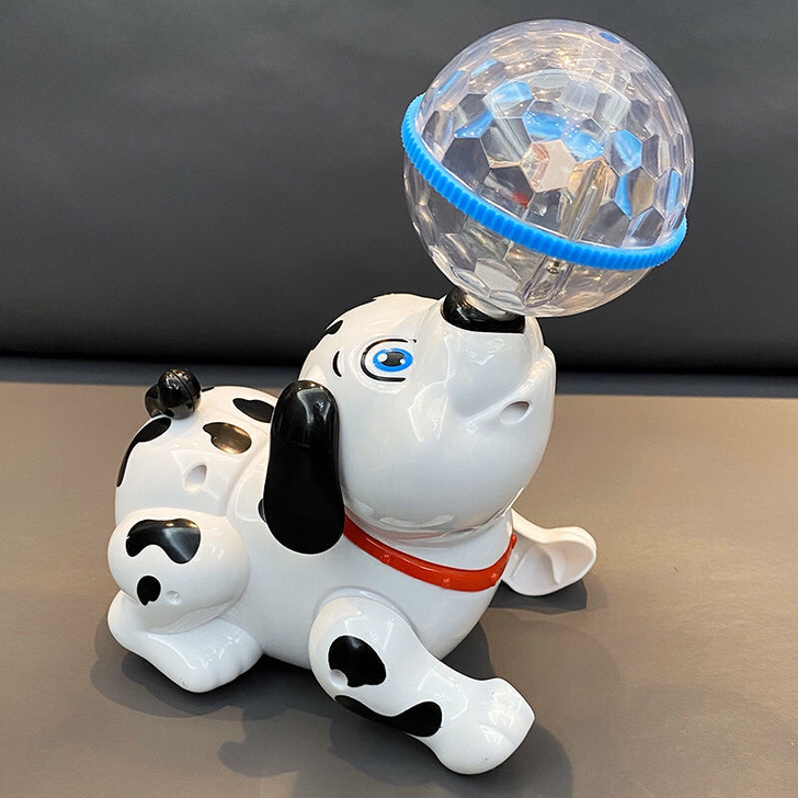 杂耍顶球会走路小海狮跳舞小狗仿真狗宠物电动...