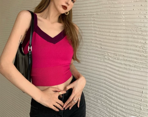 网红爆款美背针织背心女内搭外穿潮夏吊带in...