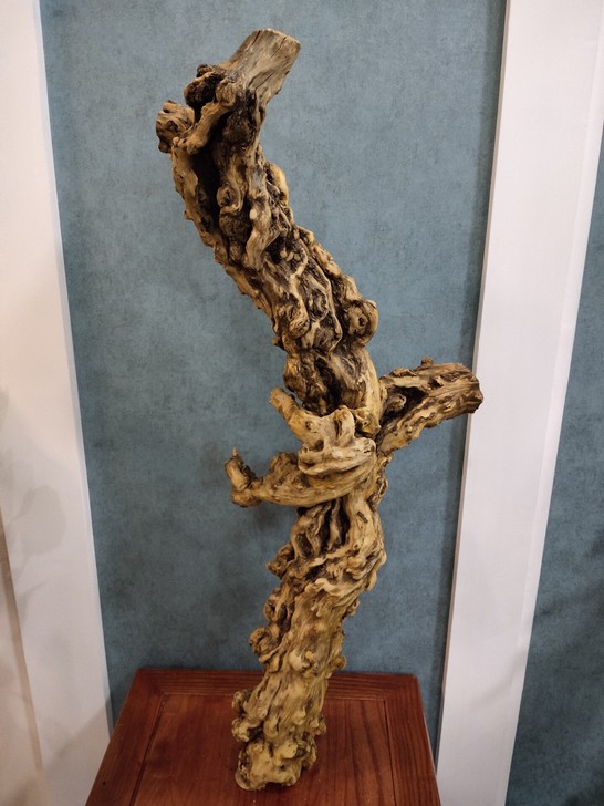 天然原木石榴木瘤疤摆件转运棍毛笔架灯架