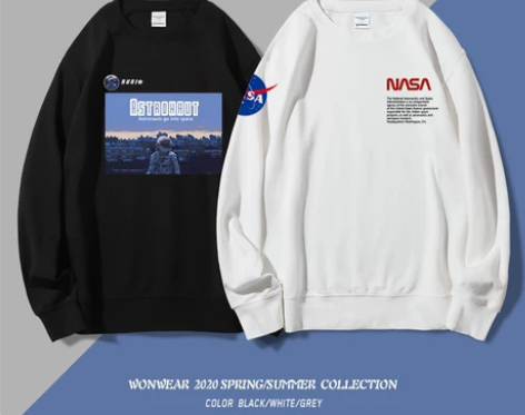 【38活动价】nasa卫衣男春秋薄款ins...