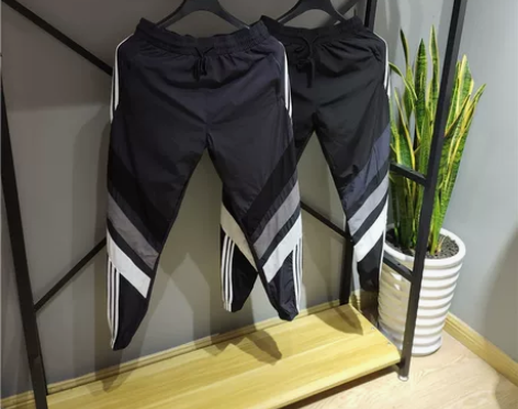 超轻薄零束缚！春夏新款男士撞色拼接松紧束脚...