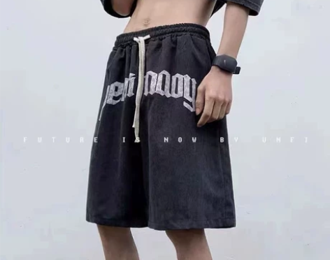 运动冰丝短裤男夏季欧美高街潮牌ins202...