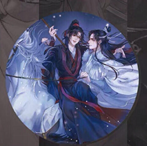 梦图记魔道祖师75mm可立吧唧拆出两个