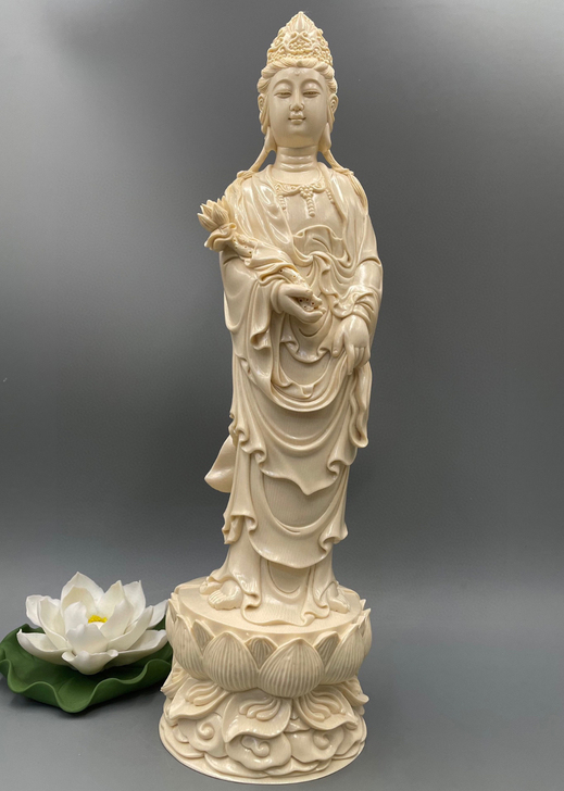 太美了猛犸【莲花观音】精选果冻满文纹 工艺...