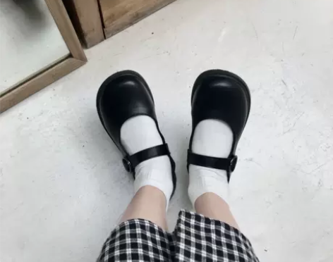 你别笑啦  日系复古可爱软妹jk小皮鞋玛丽...