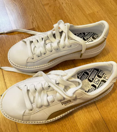 PUMA彪马女子厚底松糕增高防滑皮革春秋款...