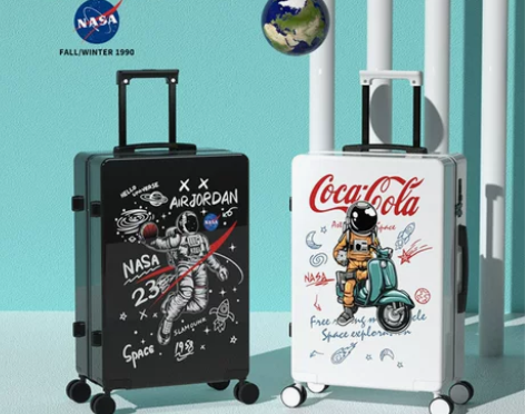 爆款宇航员行李箱女MASA涂鸦24旅行箱