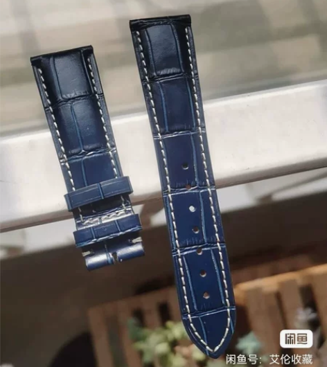浪琴真皮表带 名匠L2L4 深蓝色 牛皮真...
