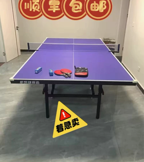 捡漏了！全新乒乓球台家用室内可折叠移动式标...