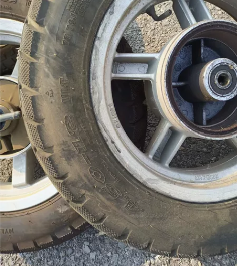 450-12的轮胎轮毂银钢迷你，两轮三轮都...