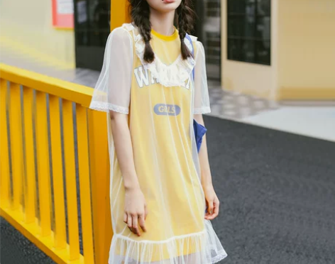 TheNext2017夏季新款甜美木耳边网...