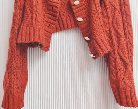 梅子熟了复古文艺小清新港风可盐可甜秋冬针织...