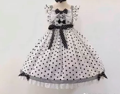 塑料猫 小安琪lolita jsk黑色m码...