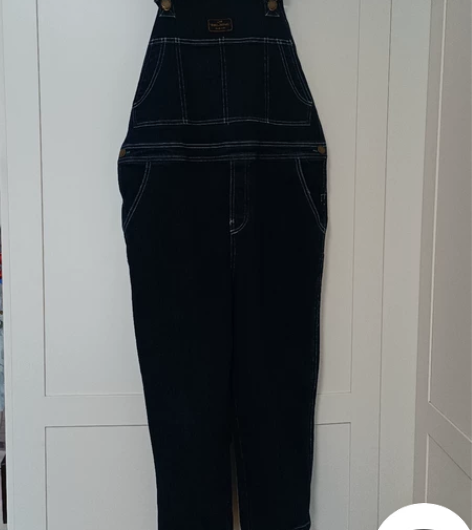 儿童牛仔裤背带裤春秋长裤，140码 穿过一...