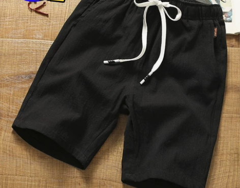 男装店倒闭 处理纯棉短裤男夏季100%棉麻...