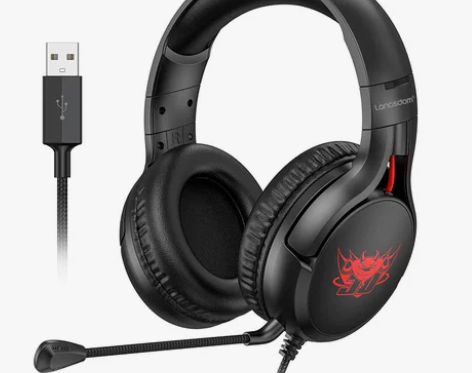 兰士顿G4电脑耳机头戴式带麦克风电竞游戏吃...