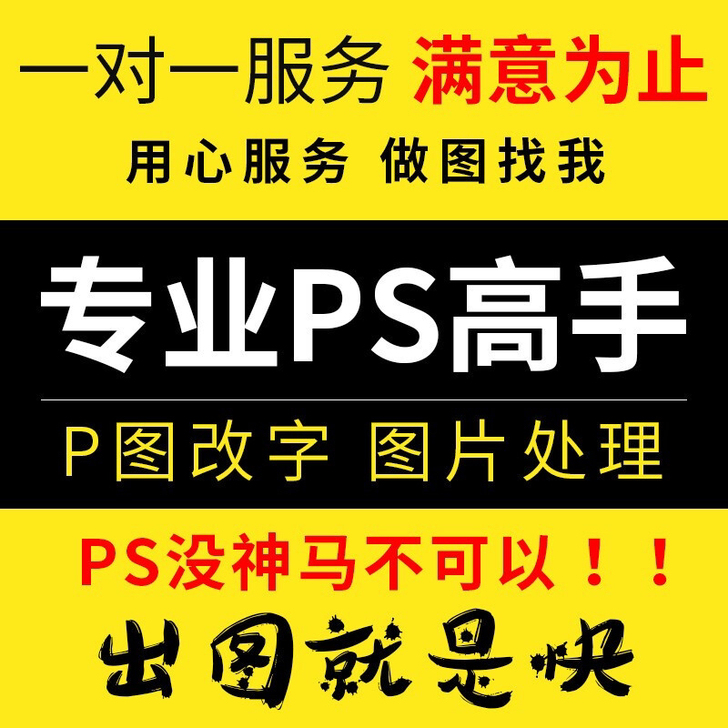 专业P图 扣图 PS改字 去水印 照片精修...