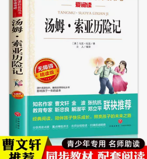汤姆索亚历险记六年级下册课外书经典名著必读...