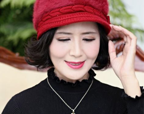 好货特价忆古月冬天保暖毛线毛绒帽全新，双面...