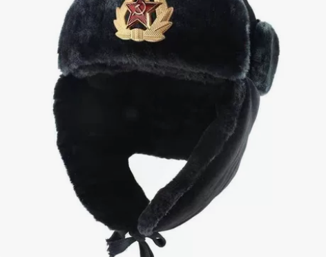 全新雷锋帽苏联徽章帽毛绒帽草帽防风加厚护耳...