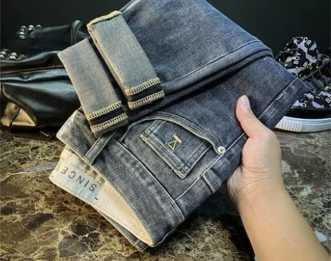 新款春夏高端潮牌九分修身小脚痞帅韩版潮流裤...