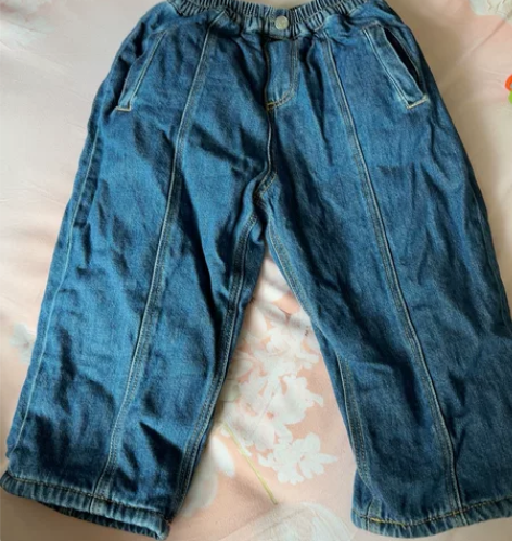 ZARA 加绒加厚 牛仔裤 ， 110cm...
