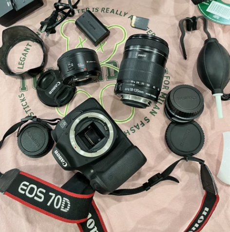 闲置出佳能70D带18-135长焦镜头和5...