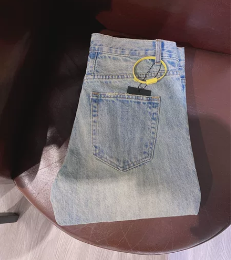 圣罗家高端轻奢破洞牛仔裤男士秋季修身202...