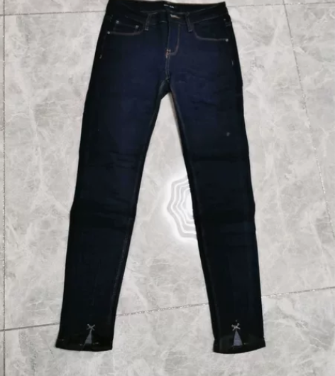 冬季新款高腰百搭牛仔裤女裤紧身显瘦小脚裤女...