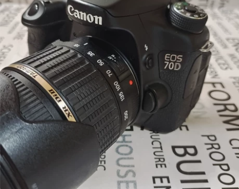 闲置出95新佳能70D单反相机带腾龙18-...