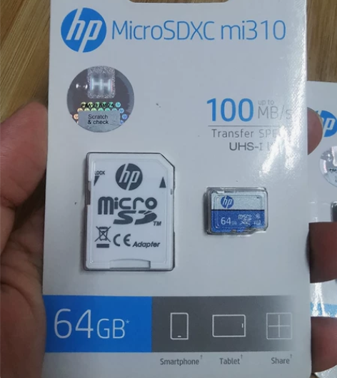hp惠普tf内存卡64g小卡送sd原装转换...