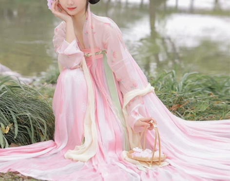 妃亦坊原创汉服女【桃小柒】唐制齐胸襦裙印花...