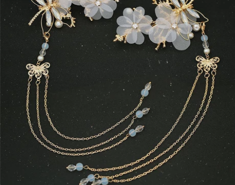 古风发饰汉服头饰古装配饰少女古代饰品步摇蜻...