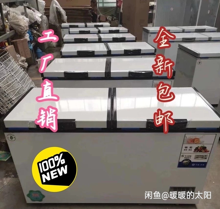 【运输瑕疵冰柜】全新荣事达冰柜冷冻柜家用冰...