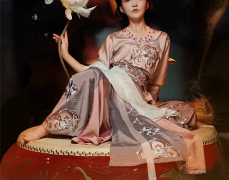 都城南庄汉服 思唐袒领 长安十二时辰联名款...