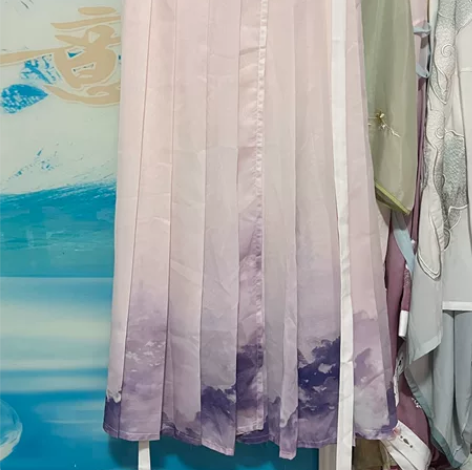 汉服下裙褶裙拾汉坊花瑶五五年暮雪,35一条...