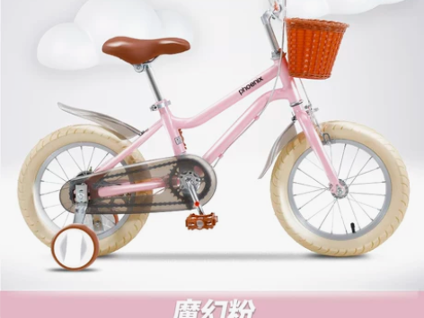 凤凰儿童自行车3岁宝宝脚踏单车2-4-6岁...