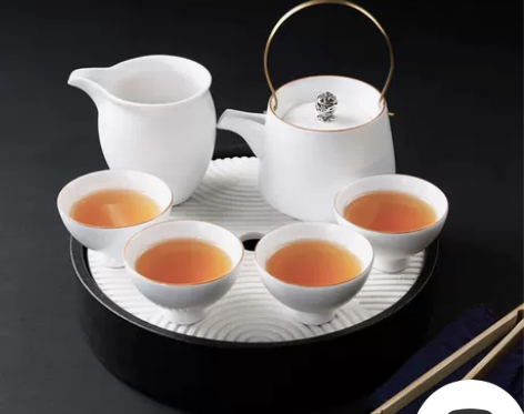 老夫子陶瓷整套便携旅行功夫茶具户外收纳茶壶...