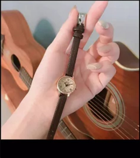 女士手表小巧轻奢小众小表盘文艺ins风简约...