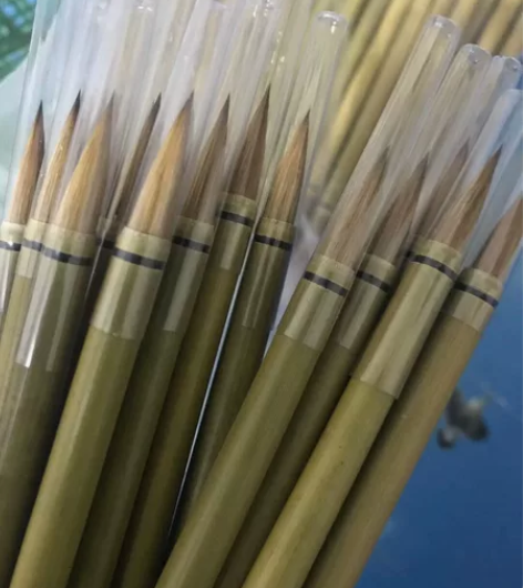 纯狼毫小楷毛笔天然青竹杆写小行草抄经和小楷...