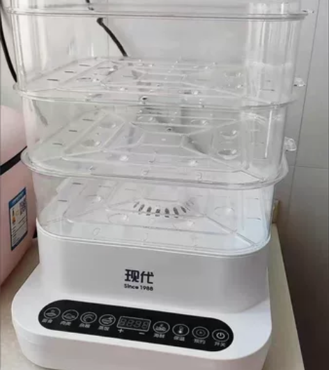 【低价包邮】  现代三层大容量蒸汽锅家用多...